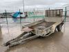 UNRESERVED Ifor Williams GP106G Twin Axle 3.5T Plant Trailer c/w Ramp & Bucket Rest