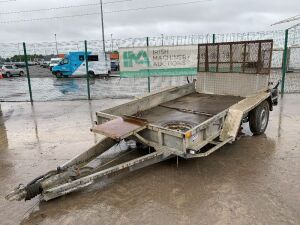 UNRESERVED Ifor Williams GP106G Twin Axle 3.5T Plant Trailer c/w Ramp & Bucket Rest