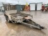 UNRESERVED Ifor Williams GP106G Twin Axle 3.5T Plant Trailer c/w Ramp & Bucket Rest - 7