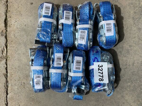 8 x 2.5T 4M Ratchet Straps