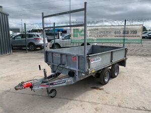 Nugent 8x5 Twin Axle Dropside Trailer c/w Ladder Rack