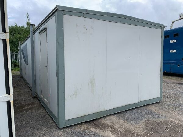 40FT x 12FT Site Cabin c/w Kitchen Unit, Drawing Room & 2 x Single Toliets