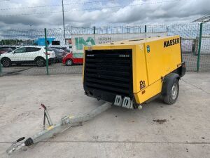 UNRESERVED 2016 Kaeser M114 342CFM Single Axle Fast Tow Air Compressor