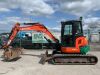 2015 Kubota U55-4 Zero Tail 5.5T Excavator c/w 3 x Buckets - 2