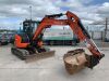 2015 Kubota U55-4 Zero Tail 5.5T Excavator c/w 3 x Buckets - 6