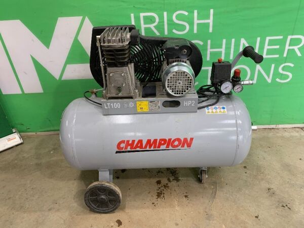 UNRESERVED 2021 Champion 100Ltr 2HP Portable Air Compressor