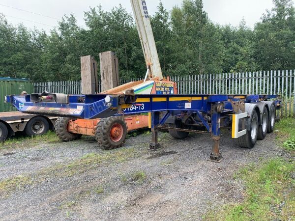 2013 Dennison Tri Axle Skelly Trailer c/w Twist Locks