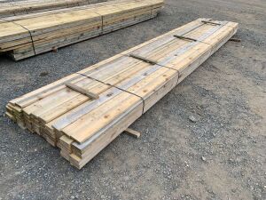 UNRESERVED Approx 86 = 4" x 1" 16FT Construction Timber