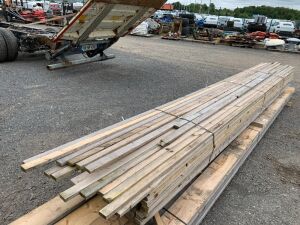 UNRESERVED Approx 132 = 2" x 1" 14Ft Construction Timber