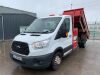 UNRESERVED 2015 Ford Transit 350 LWB Twin Wheel Tipper c/w Crane