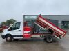 UNRESERVED 2015 Ford Transit 350 LWB Twin Wheel Tipper c/w Crane - 2