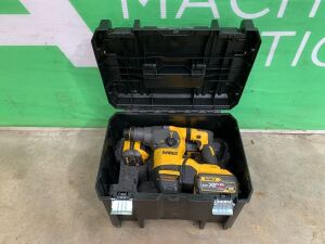 UNRESERVED Dewalt XR Flex 18V Cordless Hammer Drill c/w 2 x Batteries & Charger