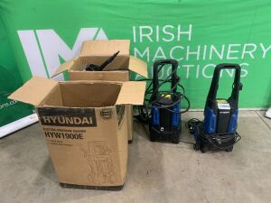 3 x Hyundai HYW1900E Electric Power Washers