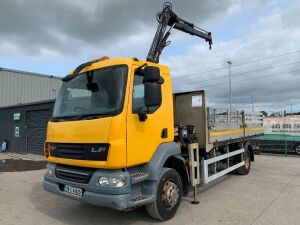 2009 DAF LF 55.180 Dropside c/w 2008 HIAB 066 Extendable Crane