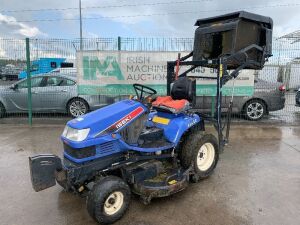 Iseki SXG22 Hydrostatic Diesel Mower c/w Deck and Hydraulic High Tip Box