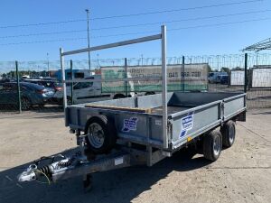 UNRESERVED Ifor Williams LM126G 12ft x 6ft Twin Axle Drop Side Trailer c/w Ladder Rack