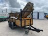 12ft x 5ft Twin Axle Trailer c/w Contents - Scaffolding Planks & Trestles - 7