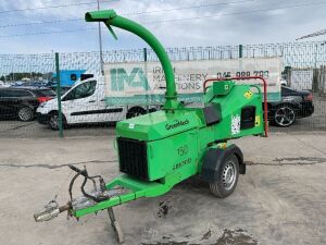 2016 Greenmech Arborist 150MT Fast Tow Diesel Wood Chipper