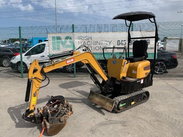 UNRESERVED 2021 DGM ET10 1T Mini Excavator c/w 3 x Buckets