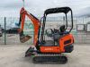 2015 Kubota KX016-4 Zero Tail Excavator c/w Bucket - 2