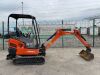 2015 Kubota KX016-4 Zero Tail Excavator c/w Bucket - 5