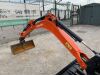 2015 Kubota KX016-4 Zero Tail Excavator c/w Bucket - 11