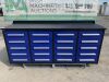 UNRESERVED/NEW Steelman 7FT Workbench c/w 20 x Drawers - 6