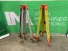 UNRESERVED 2 x Laser Level Tripods