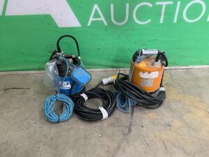 UNRESERVED 2 x Tsurumi 110V Submersible Pumps