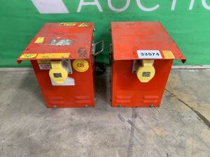 UNRESERVED 2 x 5KVA Heavy Duty Transformers