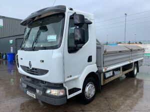 2012 Renault Midlum 180.08 Extra Light (7.5T) Dropside c/w Cable Winch & Storage Boxes