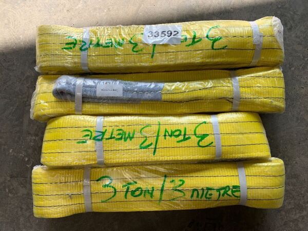 4 x 3T/3M Lifting Slings (Yellow)