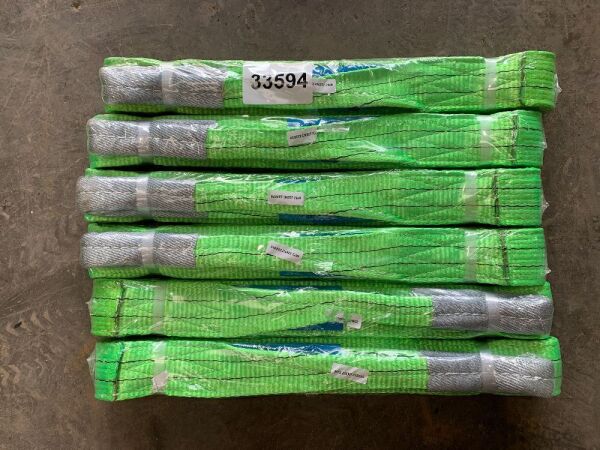 6 x 2T/2M Lifting Slings (Green)