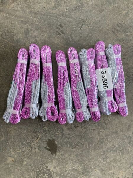 8 x 1T/1M Lifting Slings (Purple)