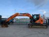 2017 Doosan DX140-LCR Zero Tail Excavator c/w Bucket - 3