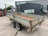 Indespension Twin Axle Dropside Tipping Trailer - 3