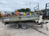 Indespension Twin Axle Dropside Tipping Trailer - 6