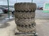 UNRESERVED 1 x Used Goodyear Tyre (15.5 x 25) & 3 x JCB Tyres (15.5 x 25)