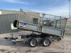 2018 Ifor Williams TT3017 10x5 Twin Axle Mesh Sided Tipping Trailer - 2