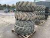 UNRESERVED 4 x Used Tyres (405-80-24) & 3 x (440-80-24) - 3