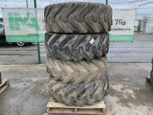 UNRESERVED 4 x BKT Used Tyres (440 - 80 - 24)
