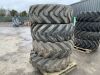 UNRESERVED 4 x BKT Used Tyres (440 - 80 - 24) - 3