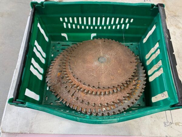 Crate Of Saw Blades