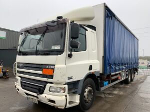 UNRESERVED 2007 DAF CF 75.310 Curtainsider c/w Loading Ramp