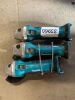 3 x Makita Cordless Angle Grinders