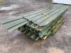 Approx 50 Sheets Of Assorted Green Box Profile Steel Sheeting (3M Length)