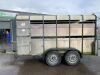 UNRESERVED 2011 James George Twin Axle Livestock Trailer - 2