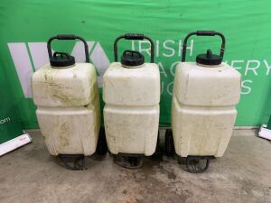 3 x Portable Water Bottles/Tanks