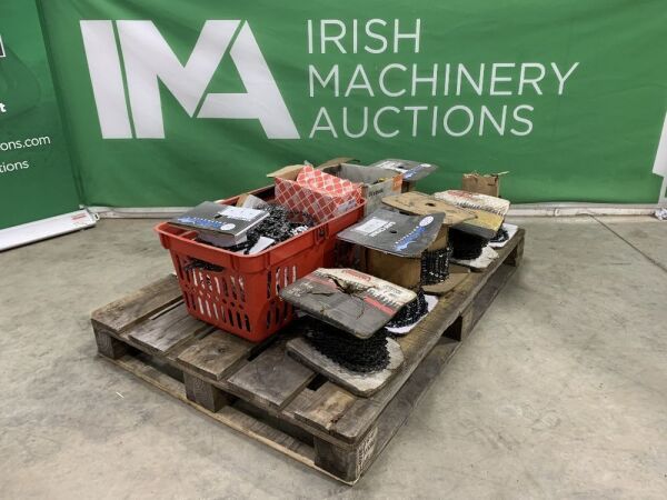 Pallet To Contain A Large Quantity Of New/Unused Chainsaw Chains