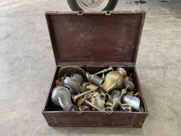 Chest Of Assorted Silver